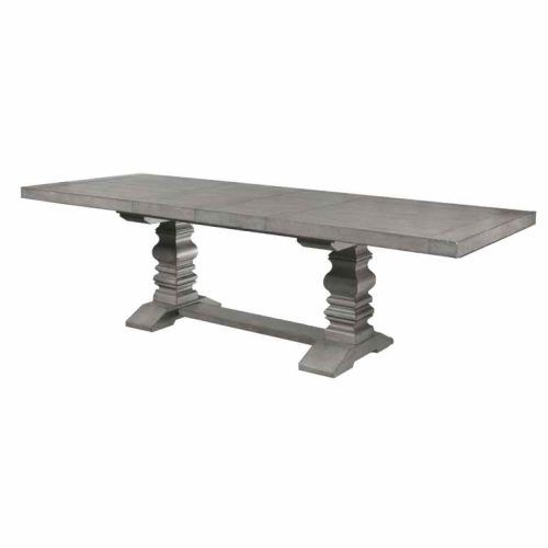 Magnolia Home Shop Floor Dining Tables With Iron Trestle (Photo 15 of 20)