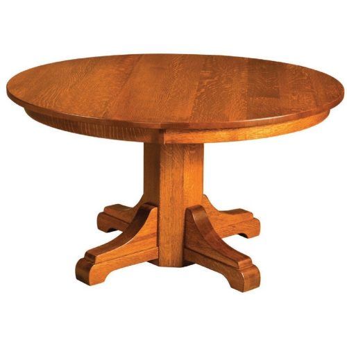 Gaspard Maple Solid Wood Pedestal Dining Tables (Photo 12 of 20)
