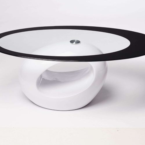 Oval Black Glass Coffee Tables (Photo 17 of 20)