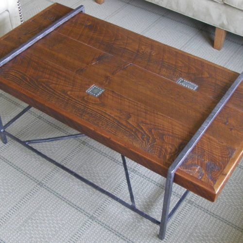 Reclaimed Pine & Iron Coffee Tables (Photo 19 of 20)