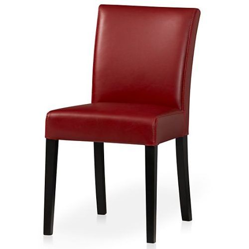Red Leather Dining Chairs (Photo 2 of 20)