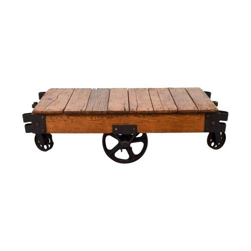 Rustic Coffee Table With Wheels (Photo 10 of 20)
