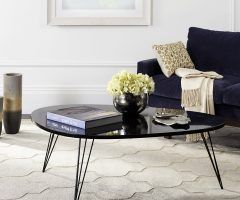 2024 Best of Safavieh Mid-century Wynton White Black Lacquer Modern Coffee Tables