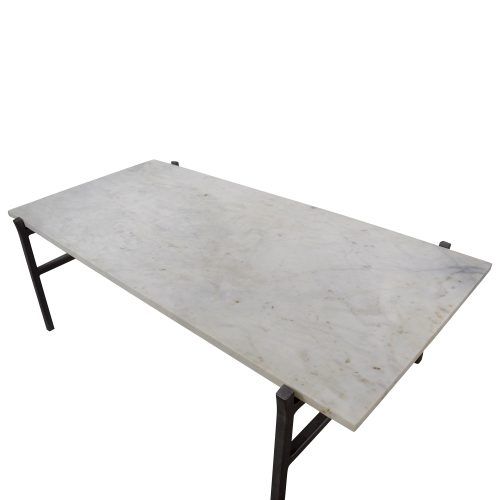 Slab Small Marble Coffee Tables With Antiqued Silver Base (Photo 5 of 20)