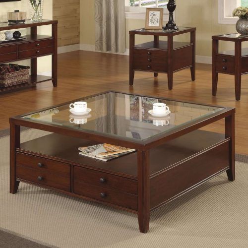 Square Coffee Table With Storage Drawers (Photo 12 of 20)
