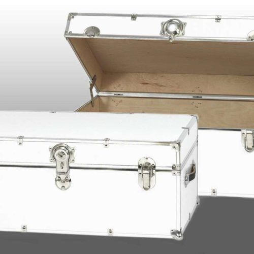 Steamer Trunk Stainless Steel Coffee Tables (Photo 15 of 20)