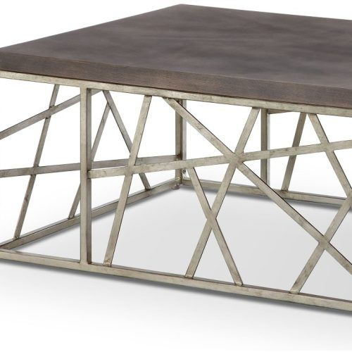 Tribeca Contemporary Distressed Silver And Smoke Grey Coffee Tables (Photo 3 of 20)