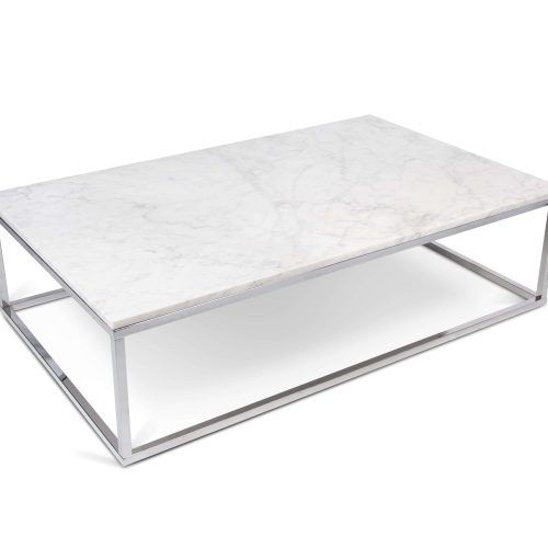 White And Chrome Coffee Tables (Photo 13 of 20)
