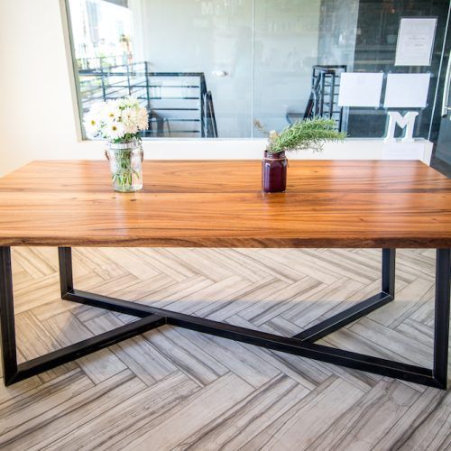 Iron And Wood Dining Tables (Photo 9 of 20)