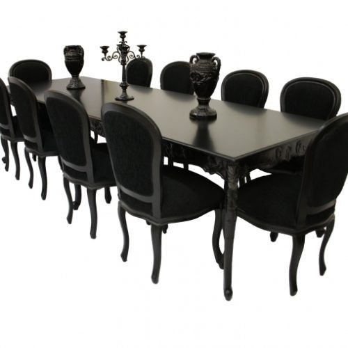 Black 8 Seater Dining Tables (Photo 13 of 20)