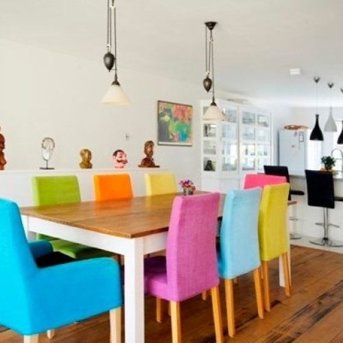 Colourful Dining Tables And Chairs (Photo 8 of 20)