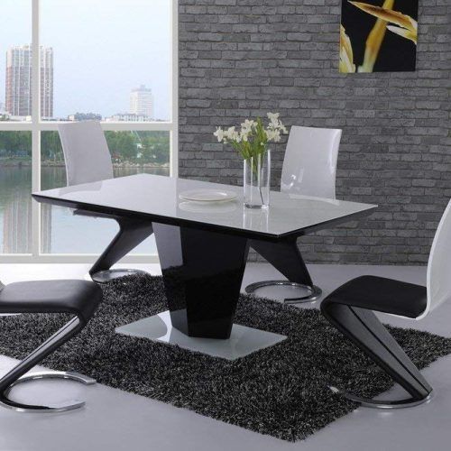 Black Gloss Dining Tables And Chairs (Photo 6 of 20)