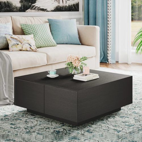 Black Square Coffee Tables (Photo 7 of 20)
