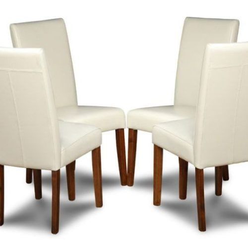 Cream Leather Dining Chairs (Photo 10 of 20)