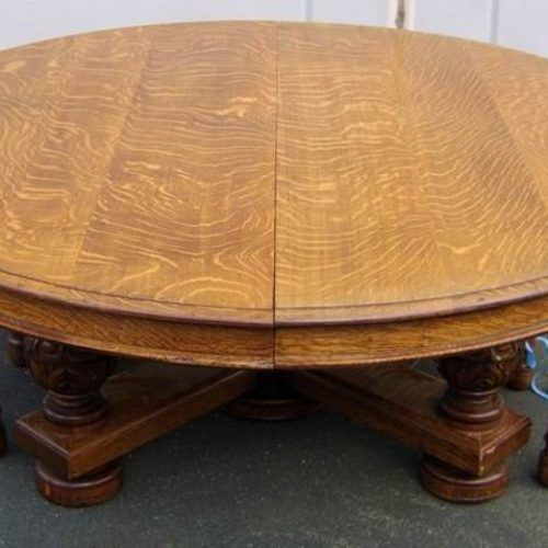 Antique Oak Dining Tables (Photo 10 of 20)