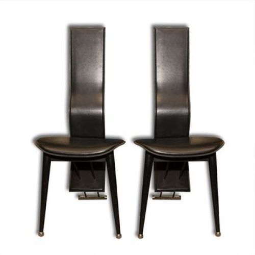 High Back Leather Dining Chairs (Photo 12 of 20)
