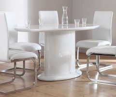 20 Best Oval White High Gloss Dining Tables