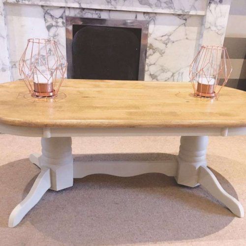 Oak And Cream Coffee Tables (Photo 2 of 20)