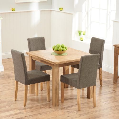 Oak Dining Tables And Fabric Chairs (Photo 16 of 20)