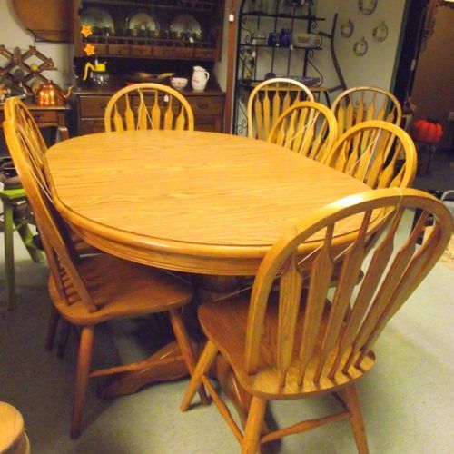 Solid Oak Dining Tables And 8 Chairs (Photo 14 of 20)