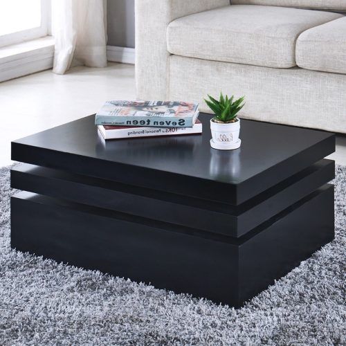 Square High-Gloss Coffee Tables (Photo 8 of 20)