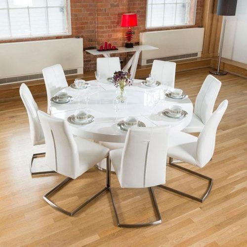 White Gloss Dining Tables 140Cm (Photo 9 of 20)