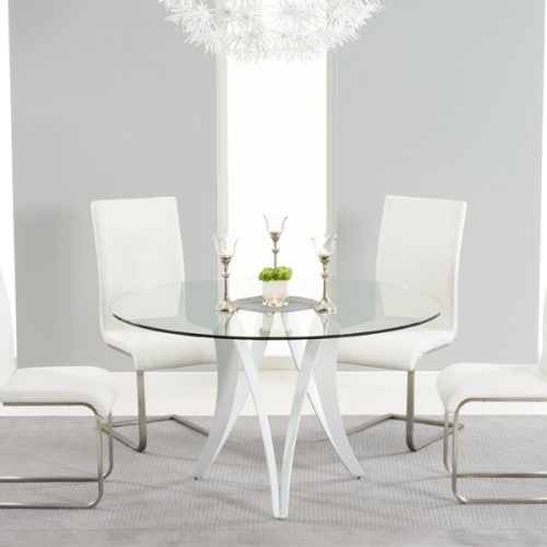 Glass Dining Tables White Chairs (Photo 7 of 20)