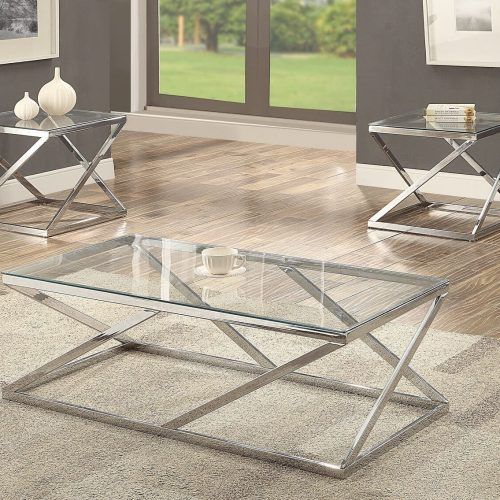 Chrome And Glass Modern Coffee Tables (Photo 4 of 20)