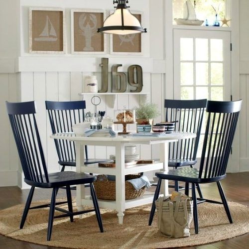 Nautical Blue Side Chairs (Photo 16 of 20)