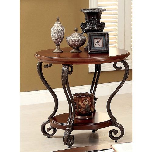 Cohler Traditional Brown Cherry Oval Coffee Tables (Photo 8 of 20)