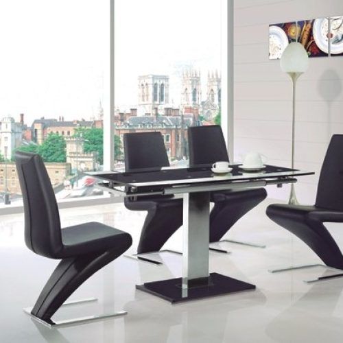 Black Extendable Dining Tables And Chairs (Photo 3 of 20)