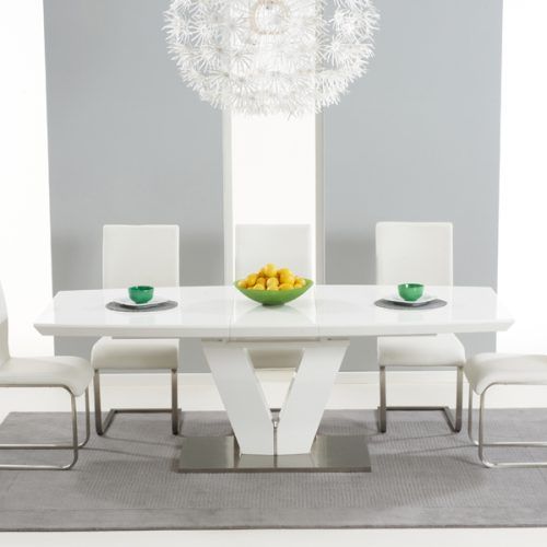 White Extendable Dining Tables And Chairs (Photo 16 of 20)