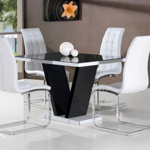 Black Gloss Dining Room Furniture (Photo 12 of 20)