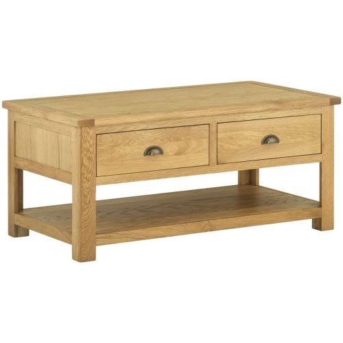Oak Coffee Table With Drawers (Photo 19 of 20)