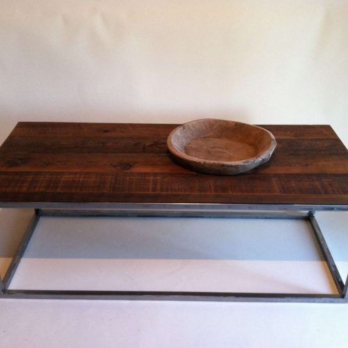 Reclaimed Wood And Glass Coffee Tables (Photo 16 of 20)