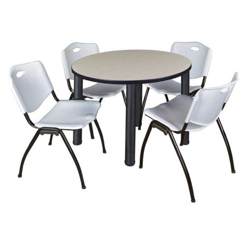 Round Breakroom Tables And Chair Set (Photo 14 of 20)
