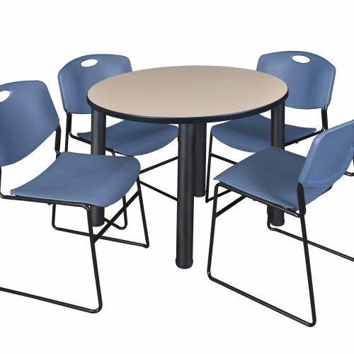 Round Breakroom Tables And Chair Set (Photo 13 of 20)
