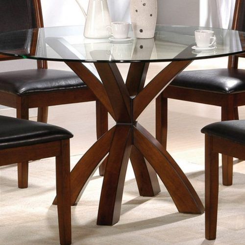 Round Glass Dining Tables With Oak Legs (Photo 16 of 20)