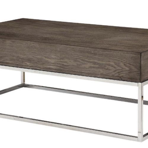 Smoke Gray Wood Square Coffee Tables (Photo 5 of 20)
