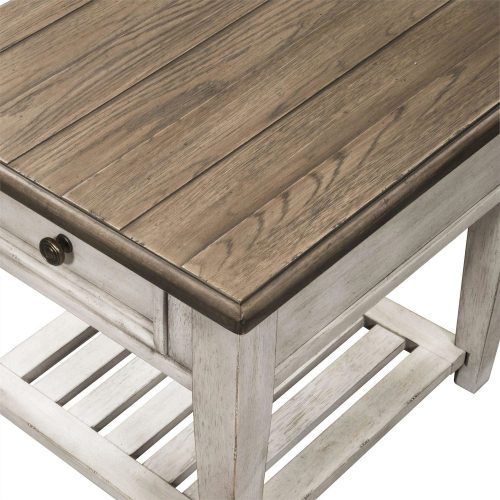 Square Weathered White Wood Coffee Tables (Photo 1 of 20)