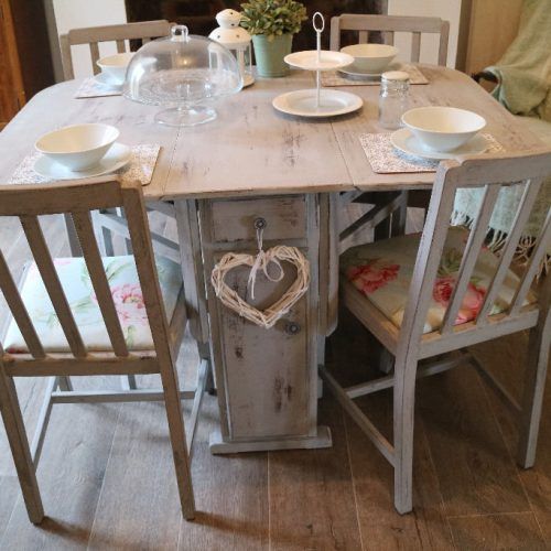 Shabby Chic Cream Dining Tables And Chairs (Photo 15 of 20)