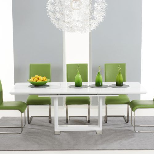 Cream Gloss Dining Tables And Chairs (Photo 16 of 20)