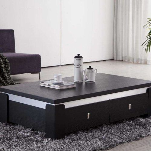 Black Coffee Tables With Storage (Photo 3 of 20)