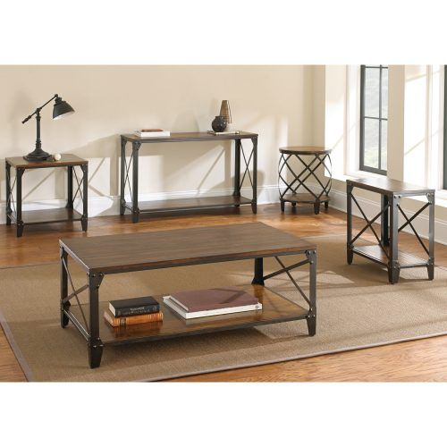 Carbon Loft Fischer Brown Solid Birch And Iron Rustic Coffee Tables (Photo 3 of 20)