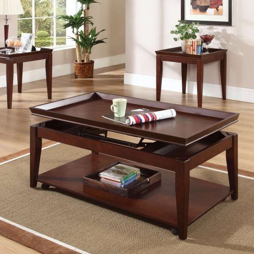 Cherry Wood Coffee Table Sets (Photo 7 of 20)