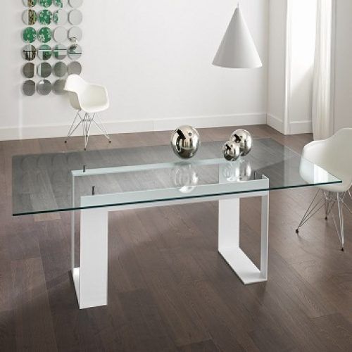 Ina Matte Black 60 Inch Counter Tables With Frosted Glass (Photo 7 of 20)