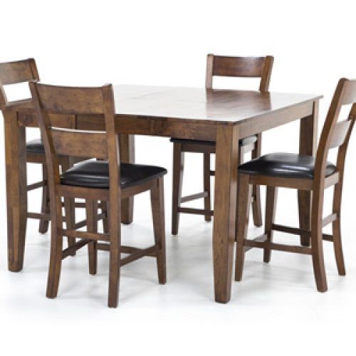 Laurent 5 Piece Round Dining Sets With Wood Chairs (Photo 14 of 20)