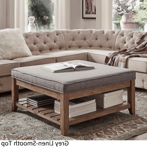 Lennon Pine Planked Storage Ottoman Coffee Tables (Photo 3 of 20)