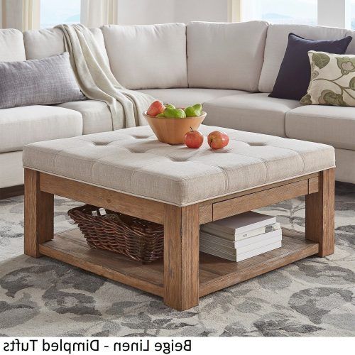 Lennon Pine Planked Storage Ottoman Coffee Tables (Photo 8 of 20)