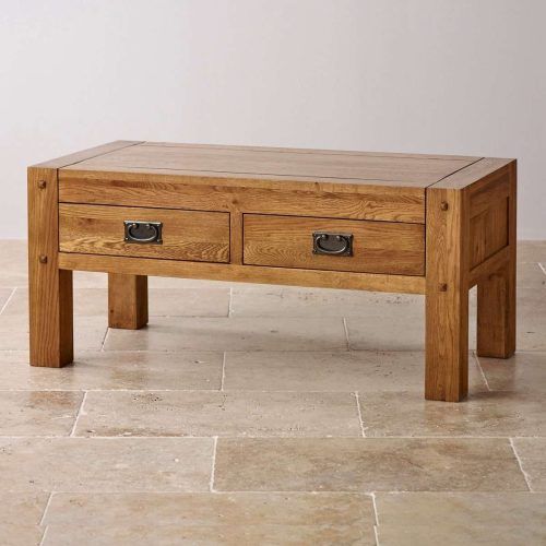Oak Coffee Table With Drawers (Photo 8 of 20)